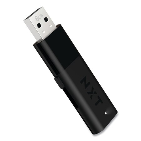Nxt Technologies USB 2.0 Flash Drive, 8 GB, Black, 5PK NX28194-US/CC